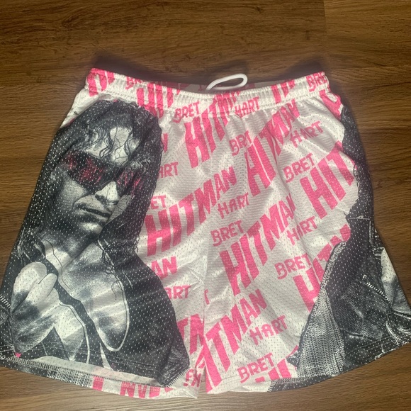 Vintage Bret Hart WWF shorts